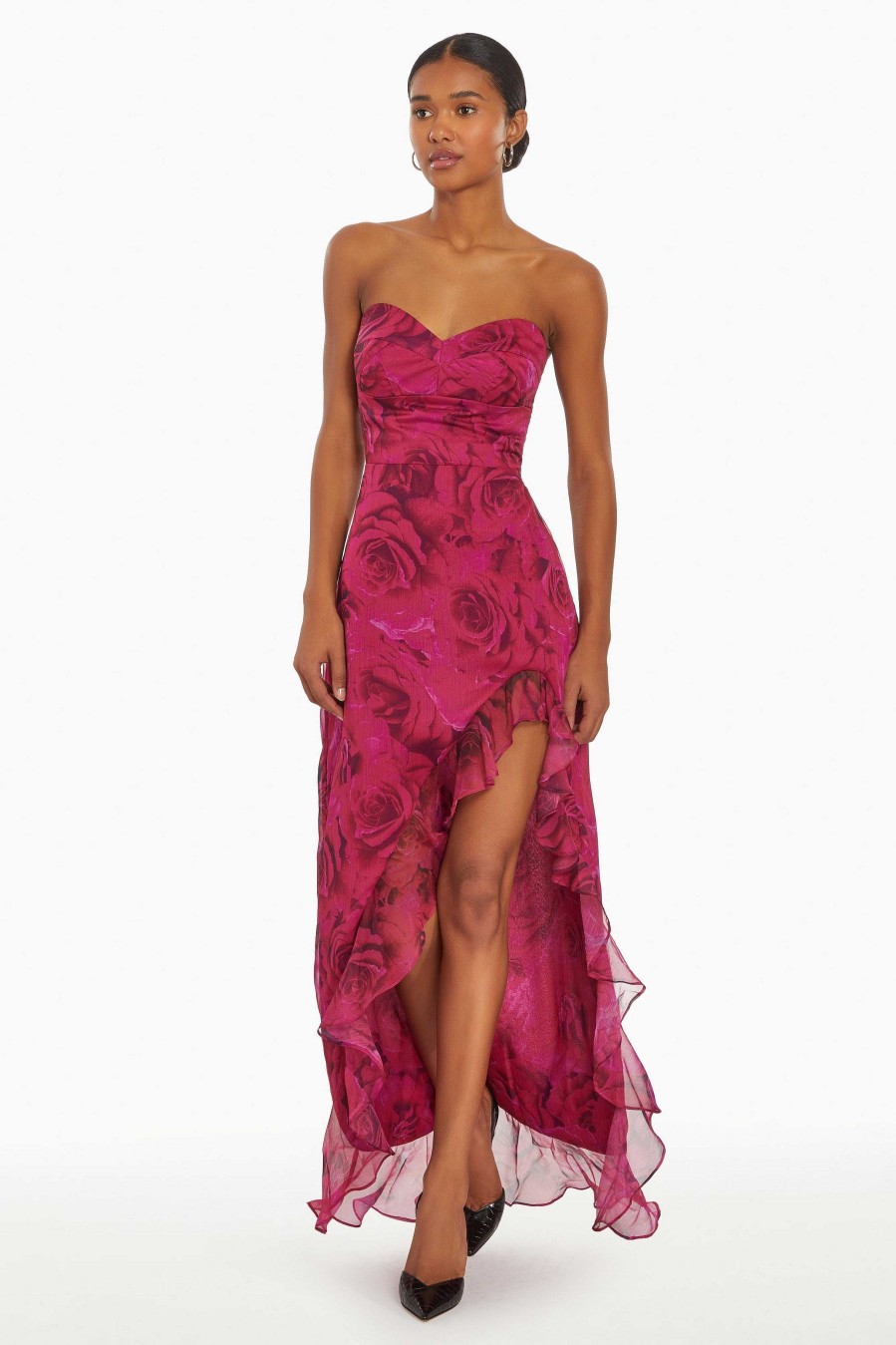 New Eden Gown In Samira Rose Print Maxis & Gowns