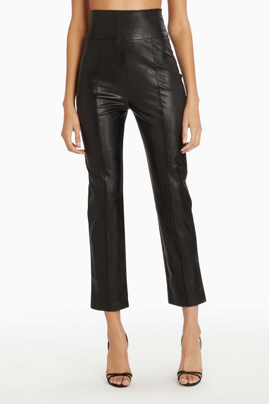 New Romana Pants In Faux Leather Bottoms