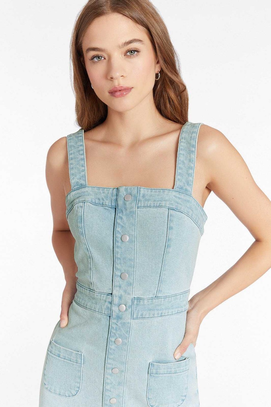 New Archie Denim Dress Mini Dresses