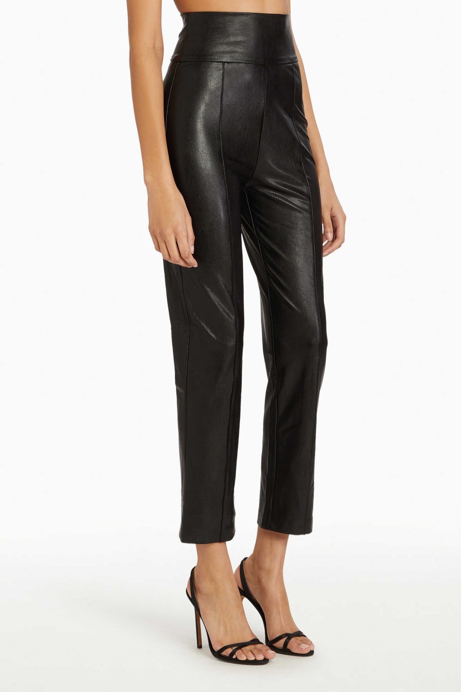 New Romana Pants In Faux Leather Bottoms